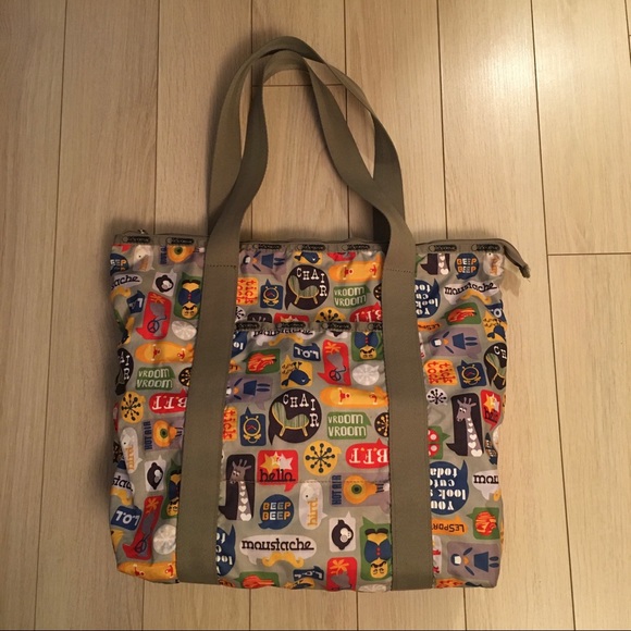 LeSportsac Tote Vroom LOL Shout - Picture 2 of 6